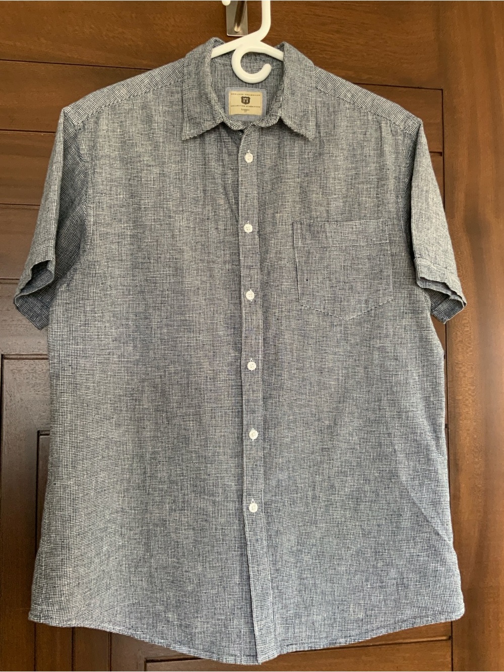HAGGAR Shirt, Linen, Sz M